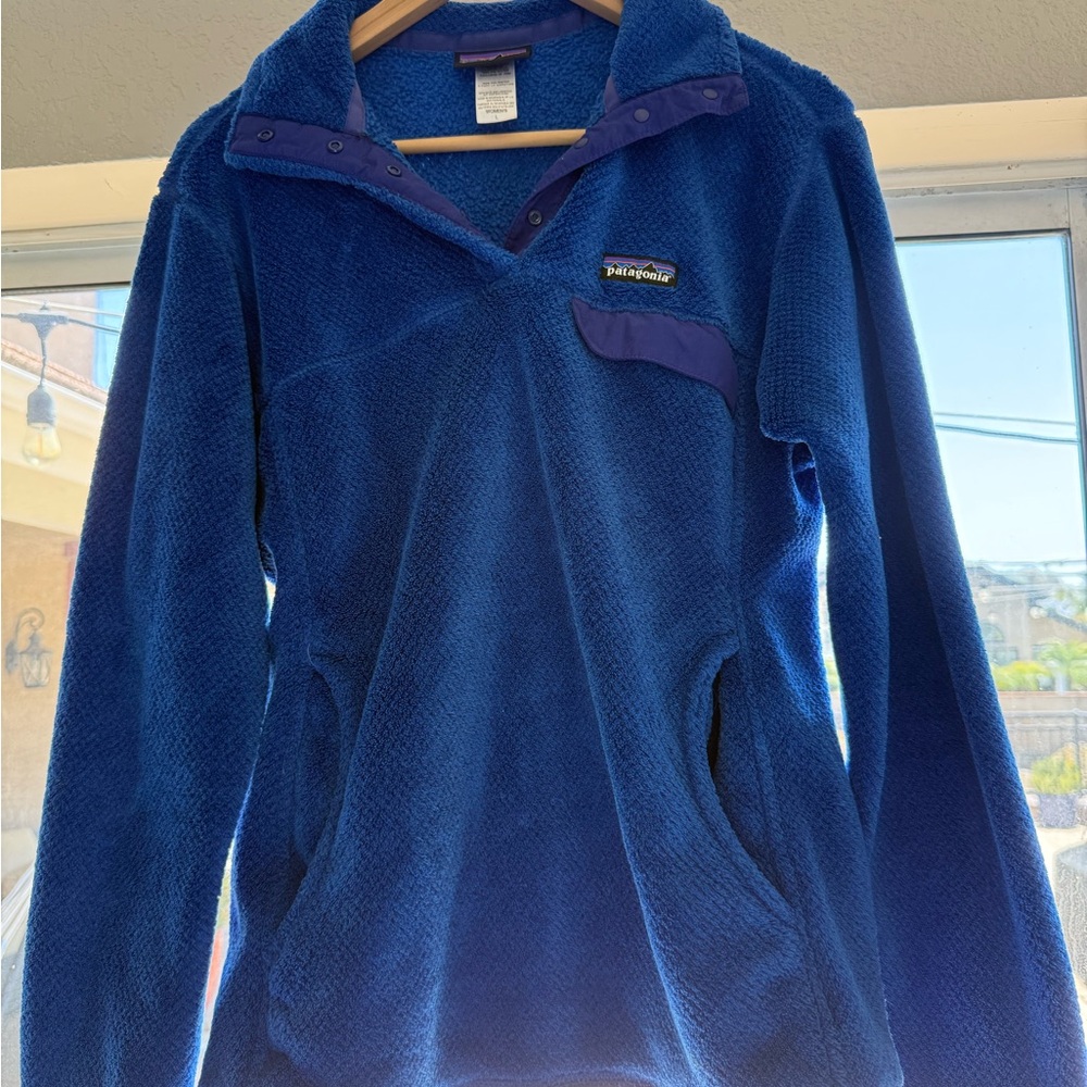 Patagonia Royal Blue Fleece Pullover Size L